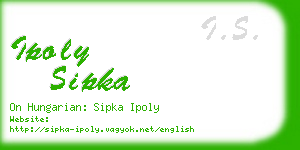 ipoly sipka business card